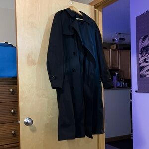 Men's Black Trench Coat